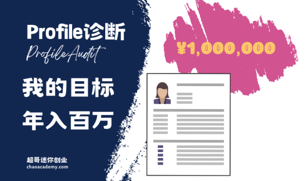 [实战分析]小L的Profile诊断：如何实现新人快速成长，我的目标年入百万 - 超哥商学院