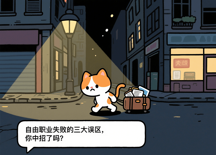 自由职业的三大误区：为什么大多数人尝试失败？