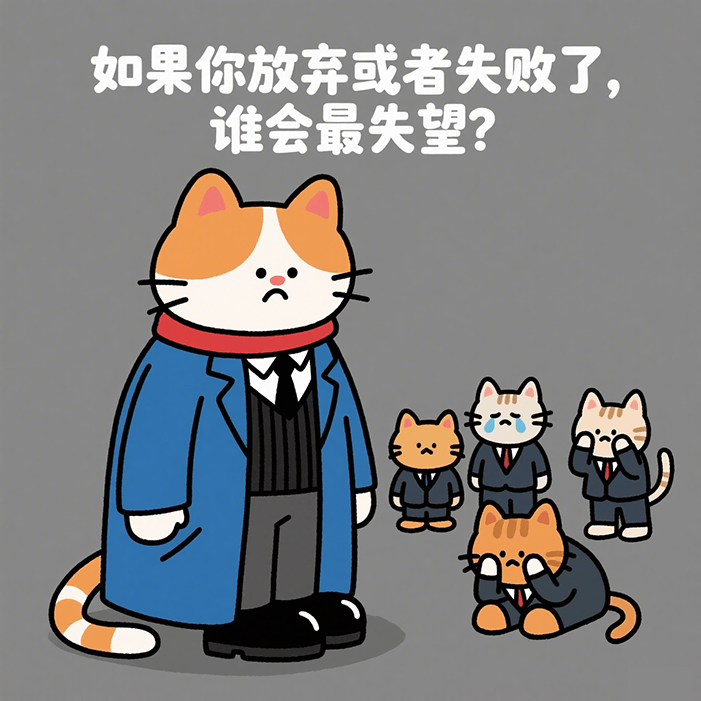 如果你放弃或者失败了，谁会最失望？