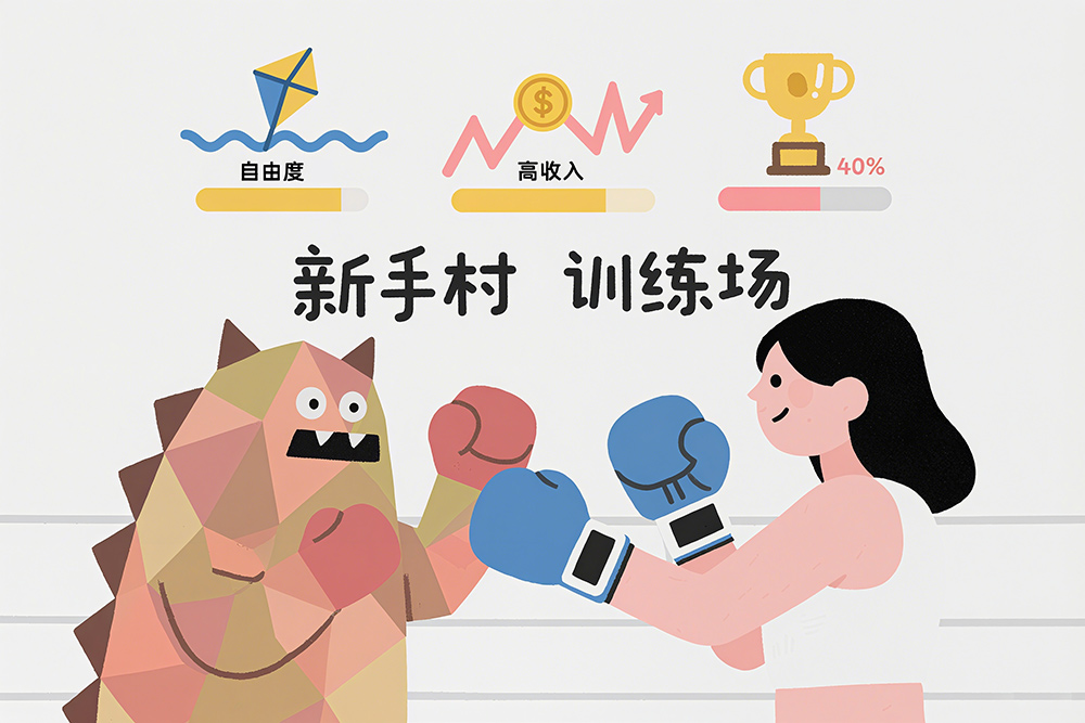 闯出自由职业新手村：如何熬过最残酷的1-3年，晋级高手